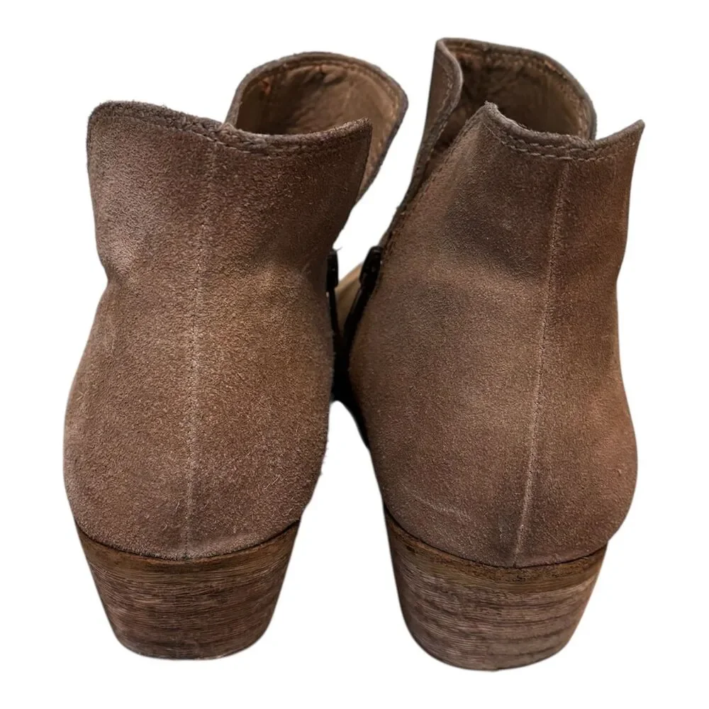 Splendid Hamptyn Suede Leather Ankle Boots Tan Beige Size 9